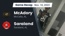 Recap: McAdory  vs. Saraland  2023