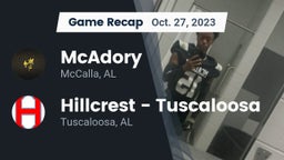 Recap: McAdory  vs. Hillcrest  - Tuscaloosa 2023
