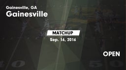 Matchup: Gainesville High vs. OPEN 2016