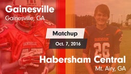 Matchup: Gainesville High vs. Habersham Central 2016
