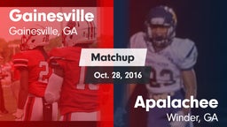 Matchup: Gainesville High vs. Apalachee  2016