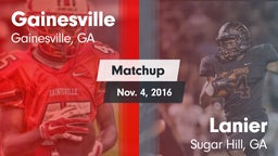 Matchup: Gainesville High vs. Lanier  2016