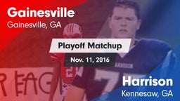 Matchup: Gainesville High vs. Harrison  2016