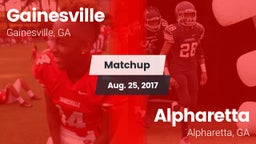 Matchup: Gainesville High vs. Alpharetta  2017