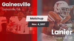 Matchup: Gainesville High vs. Lanier  2017