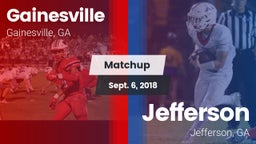 Matchup: Gainesville High vs. Jefferson  2018