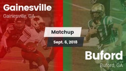 Matchup: Gainesville High vs. Buford  2018
