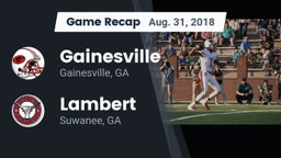 Recap: Gainesville  vs. Lambert  2018