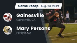 Recap: Gainesville  vs. Mary Persons  2019