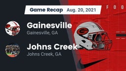 Recap: Gainesville  vs. Johns Creek  2021