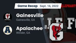 Recap: Gainesville  vs. Apalachee  2022