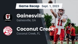 Recap: Gainesville  vs. Coconut Creek  2023