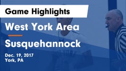 West York Area  vs Susquehannock  Game Highlights - Dec. 19, 2017