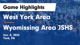 West York Area  vs Wyomissing Area JSHS Game Highlights - Jan. 8, 2024