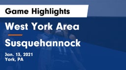 West York Area  vs Susquehannock  Game Highlights - Jan. 13, 2021