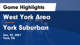 West York Area  vs York Suburban  Game Highlights - Jan. 22, 2021