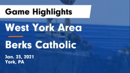 West York Area  vs Berks Catholic  Game Highlights - Jan. 23, 2021