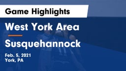 West York Area  vs Susquehannock  Game Highlights - Feb. 5, 2021