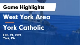 West York Area  vs York Catholic  Game Highlights - Feb. 24, 2021