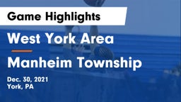 West York Area  vs Manheim Township  Game Highlights - Dec. 30, 2021