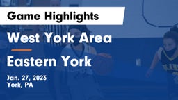 West York Area  vs Eastern York  Game Highlights - Jan. 27, 2023