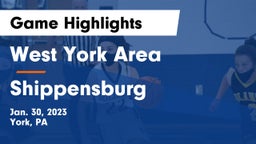 West York Area  vs Shippensburg  Game Highlights - Jan. 30, 2023