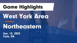 West York Area  vs Northeastern  Game Highlights - Jan. 13, 2023