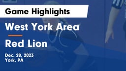 West York Area  vs Red Lion  Game Highlights - Dec. 28, 2023