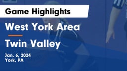 West York Area  vs Twin Valley  Game Highlights - Jan. 6, 2024