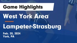 West York Area  vs Lampeter-Strasburg  Game Highlights - Feb. 20, 2024