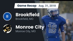 Recap: Brookfield  vs. Monroe City  2018