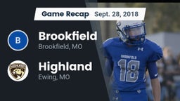Recap: Brookfield  vs. Highland  2018