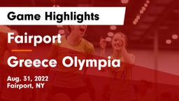Fairport  vs Greece Olympia  Game Highlights - Aug. 31, 2022