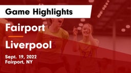 Fairport  vs Liverpool  Game Highlights - Sept. 19, 2022