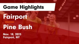 Fairport  vs Pine Bush  Game Highlights - Nov. 18, 2023