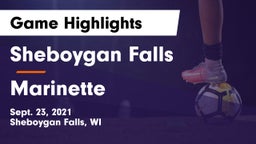 Sheboygan Falls  vs Marinette  Game Highlights - Sept. 23, 2021
