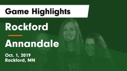 Rockford  vs Annandale  Game Highlights - Oct. 1, 2019