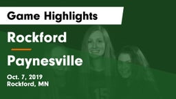 Rockford  vs Paynesville  Game Highlights - Oct. 7, 2019