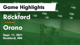 Rockford  vs Orono  Game Highlights - Sept. 11, 2021