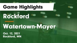 Rockford  vs Watertown-Mayer  Game Highlights - Oct. 12, 2021