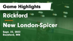 Rockford  vs New London-Spicer  Game Highlights - Sept. 22, 2022