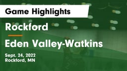 Rockford  vs Eden Valley-Watkins  Game Highlights - Sept. 24, 2022