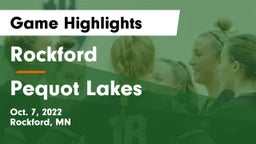 Rockford  vs Pequot Lakes  Game Highlights - Oct. 7, 2022