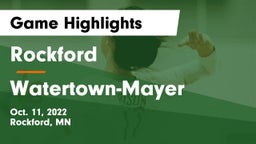 Rockford  vs Watertown-Mayer  Game Highlights - Oct. 11, 2022