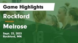 Rockford  vs Melrose  Game Highlights - Sept. 23, 2023