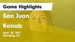 San Juan  vs Kanab Game Highlights - Sept. 28, 2021