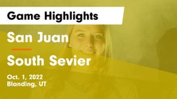 San Juan  vs South Sevier  Game Highlights - Oct. 1, 2022