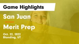San Juan  vs Merit Prep Game Highlights - Oct. 22, 2022