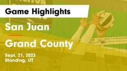 San Juan  vs Grand County  Game Highlights - Sept. 21, 2023