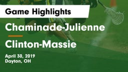 Chaminade-Julienne  vs Clinton-Massie  Game Highlights - April 30, 2019